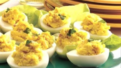 relish-and-ham-deviled-eggs-recipe-pillsburycom image
