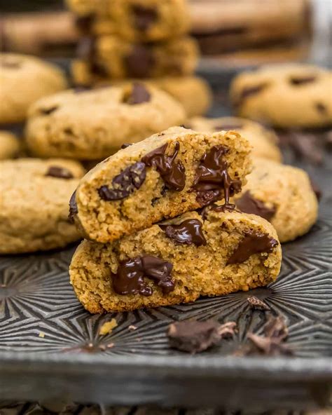 vegan-peanut-butter-chocolate-chip-cookies-monkey image