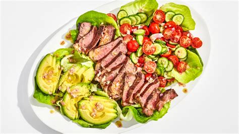 steak-salad-with-shallot-vinaigrette-recipe-bon-apptit image