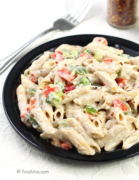 white-pasta-recipe-with-creamy-white-pasta-sauce image
