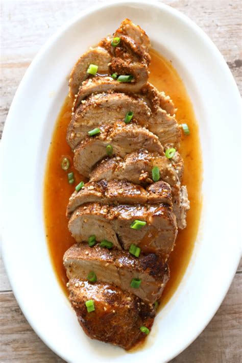 instant-pot-pork-loin-with-honey-butter-garlic-sauce image