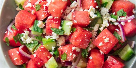 watermelon-salad-with-feta-and-mint-recipe-delish image