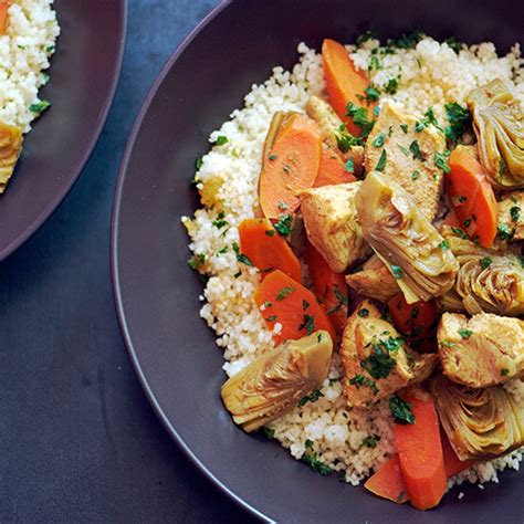moroccan-chicken-stew-with-artichoke-hearts-and-carrots image
