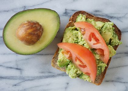 avocado-tomato-breakfast-toast-no-eggs-required image