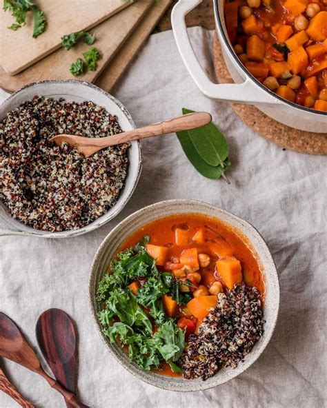 vegan-chickpea-stew-with-sweet-potatoes-quinoa image