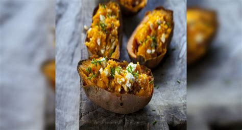 baked-sweet-potato-with-feta-and-chives image