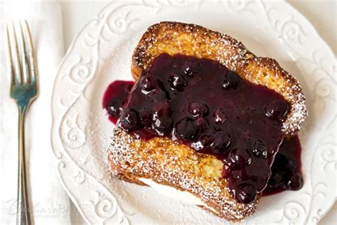 lemon-cream-cheese-stuffed-french-toast-with-blueberry image