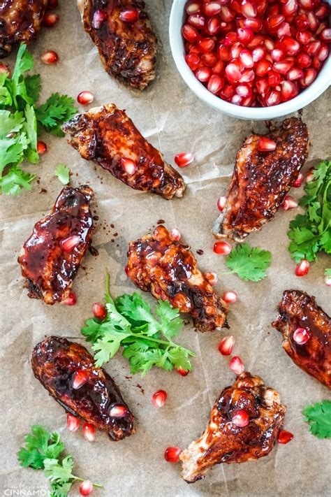 baked-chicken-wings-recipe-with-pomegranate-glaze image
