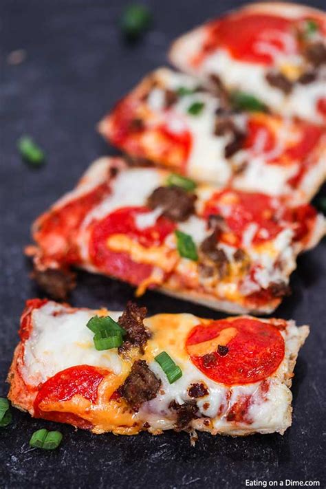 homemade-french-bread-pizza-recipe-easy-french image