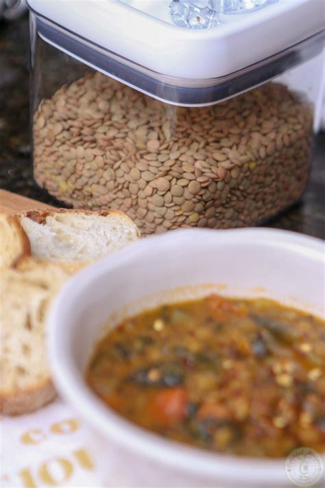 instant-pot-lentil-spinach-hearty-soup-colorful image