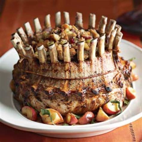 crown-roast-of-pork-with-apple-cranberry-and-pecan image