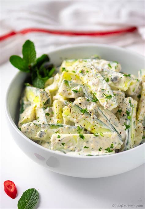 creamy-cucumber-salad-recipe-chefdehomecom image