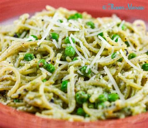 pea-and-parsley-pesto-pasta-flavor-mosaic image