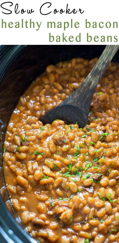 slow-cooker-healthy-maple-bacon-baked-beans-with image