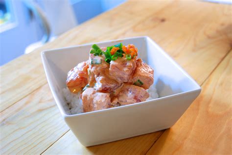 spicy-ahi-poke-inspired-by-foodland-two-red-bowls image