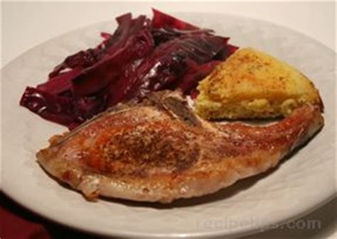 pork-chops-with-braised-red-cabbage image