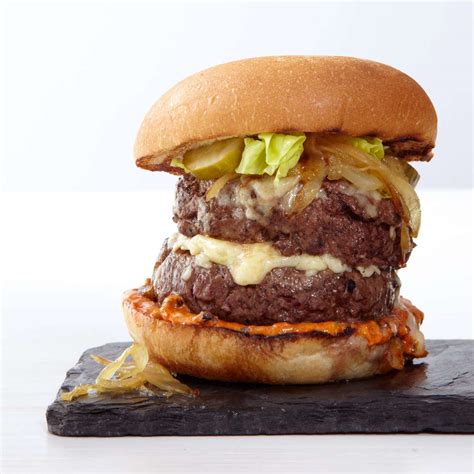 double-cheeseburgers-with-caramelized-onions image