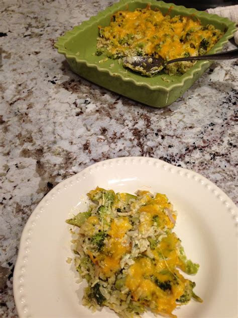 no-canned-soup-broccoli-chicken-rice-cheddar image
