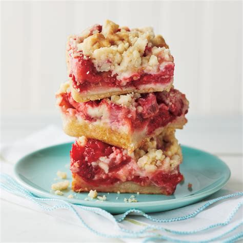 strawberry-rhubarb-crumble-bars-recipe-myrecipes image