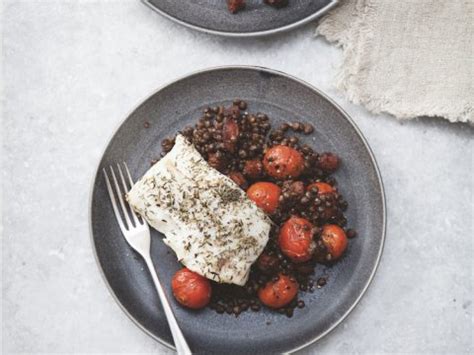 roast-cod-with-lentils-recipes-hairy-bikers image