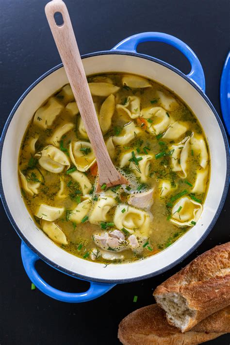 easy-chicken-tortellini-soup-one-pot-momsdish image
