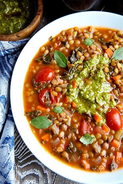 hearty-healthy-lentil-farro-soup-italian-food image