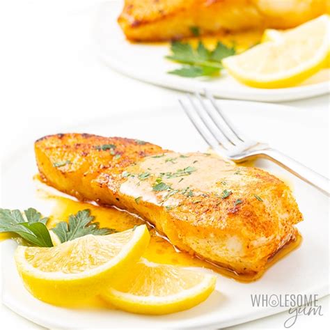 pan-seared-halibut-recipe-with-lemon-butter-sauce image