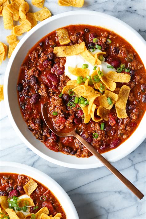 easy-slow-cooker-chili-damn-delicious image