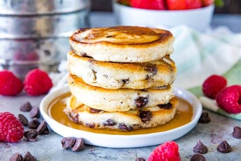 chocolate-chip-pancakes-julies-eats-treats image