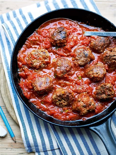 beef-meatballs-in-tomato-sauce-recipe-delicious image