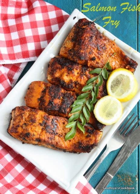 salmon-fish-fry-with-indian-spices-sandhiyas image