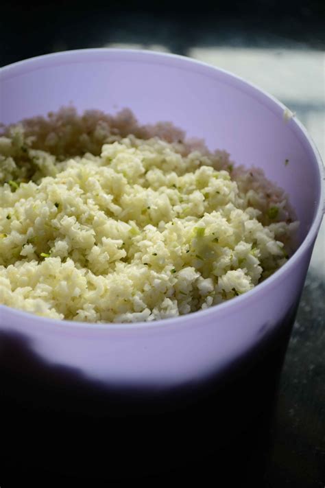 how-to-make-cauliflower-rice-vegetarian-paleo image