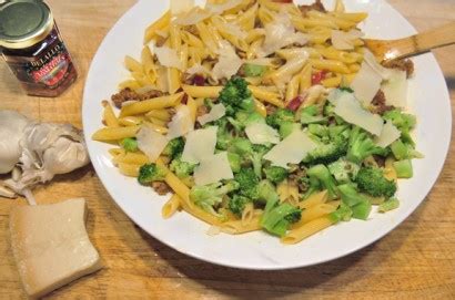 penne-with-broccoli-and-italian-sausage-tasty image