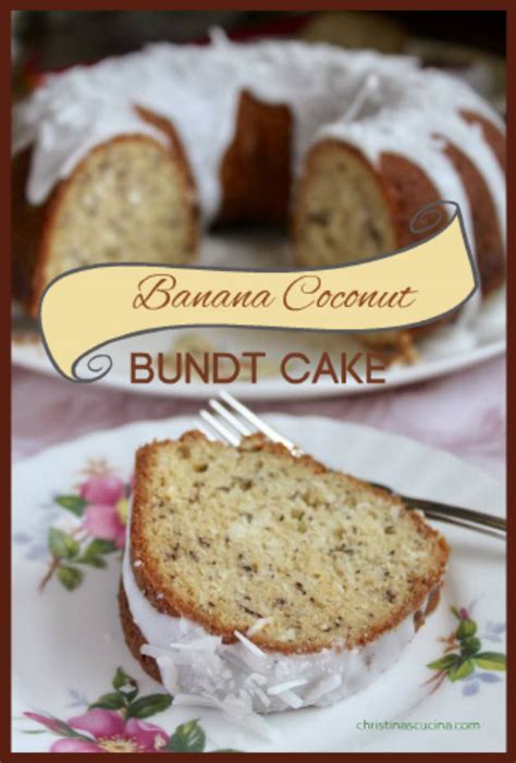 banana-coconut-bundt-cake-with-coconut-icing image
