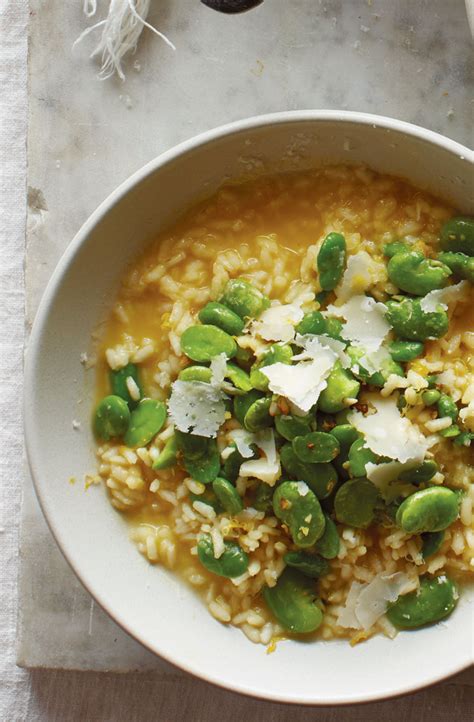 lemon-risotto-with-sauteed-fresh-fava-beans image