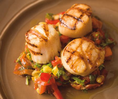grilled-scallops-with-corn-bacon-red-pepper image