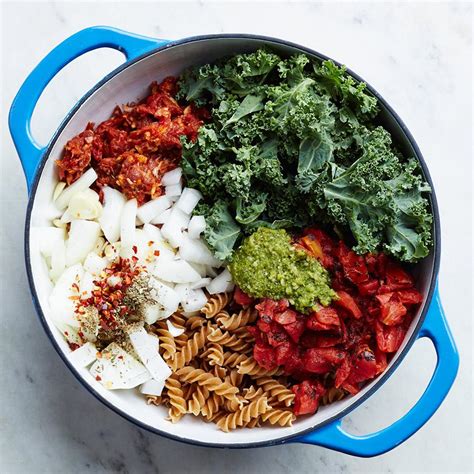 one-pot-italian-sausage-kale-pasta-recipe-eatingwell image