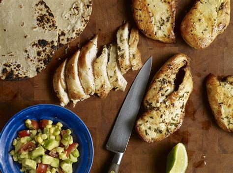 lime-rubbed-chicken-tacos-with-corn-guacamole-pati image