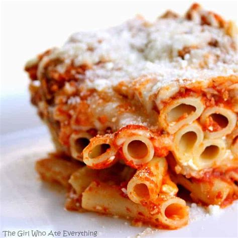 easy-baked-ziti-recipe-the-girl-who-ate-everything image