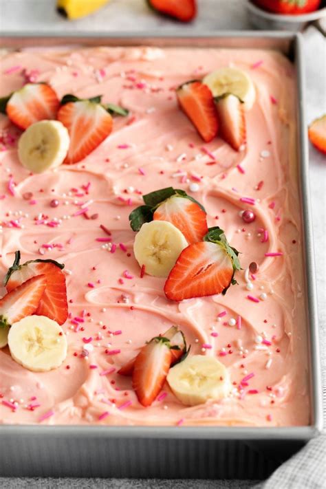 strawberry-banana-cake-everyday-family-cooking image