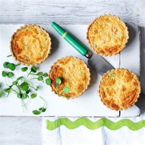 crab-and-watercress-souffl-tarts-recipe-delicious image