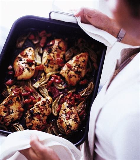 chicken-with-fennel-and-thyme-recipe-delicious image