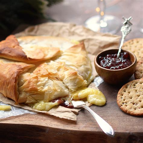 phyllo-wrapped-french-baked-brie-simple-seasonal image
