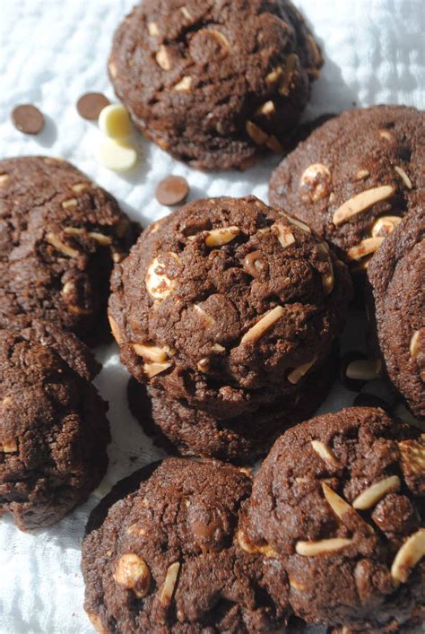 chocolate-almond-cookies-equal-chocolate-cookie-heaven image