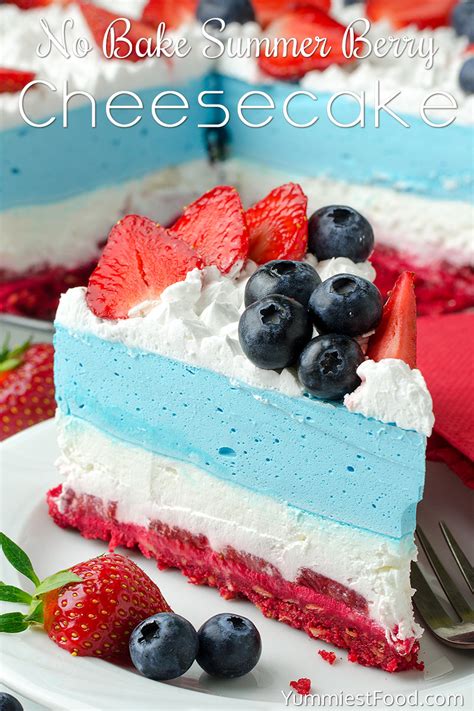 no-bake-summer-berry-cheesecake-recipe-yummiest image
