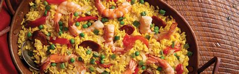 easy-shrimp-and-sausage-paella-with-saffron-rice image