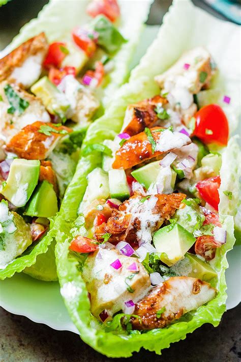 chipotle-chicken-lettuce-wraps-eatwell101 image