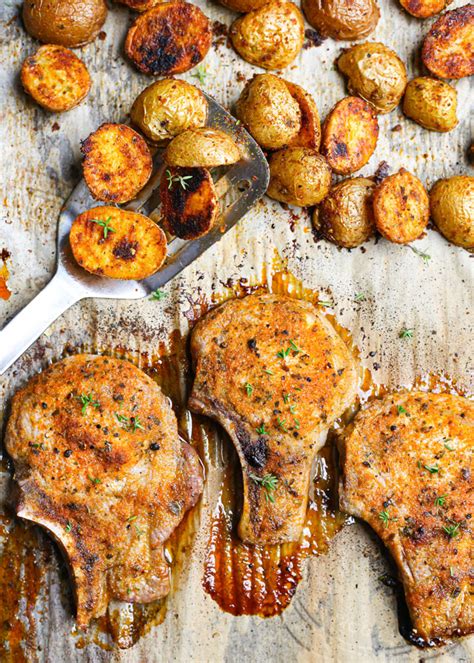 one-pan-pork-chops-and-potatoes-mess-in-the-kitchen image