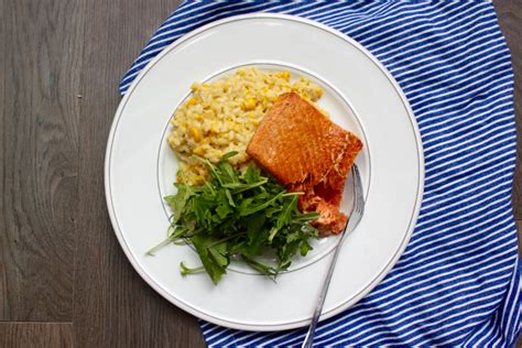 seared-king-salmon-with-corn-risotto-sitka-salmon image