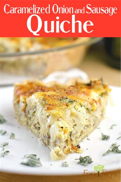 caramelized-onion-and-sausage-quiche-ericas image